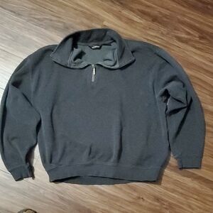 Weatherproof Men's Zip-Up Quarter-Zip Sweater - Charcoal Gray